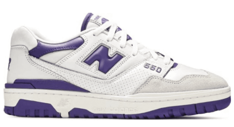 New Balance 550 White Purple