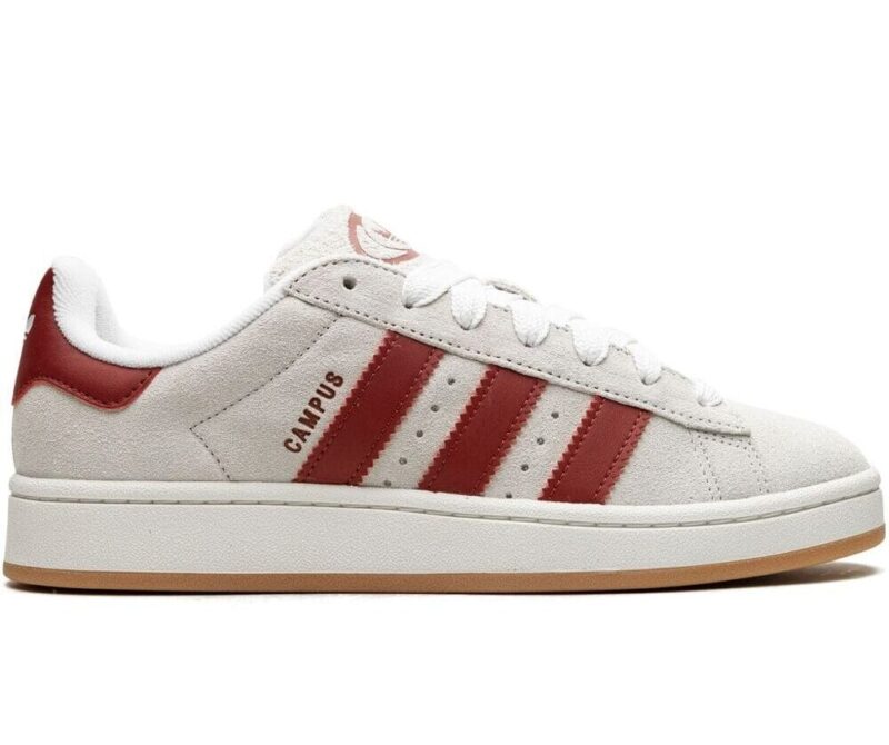 Adidas Original Campus 00s "Crystal White/Preloved Ruby"